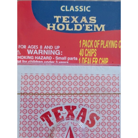 NIB Classic Texas Hold'Em Game Cards And Chips - Picture 3 of 5